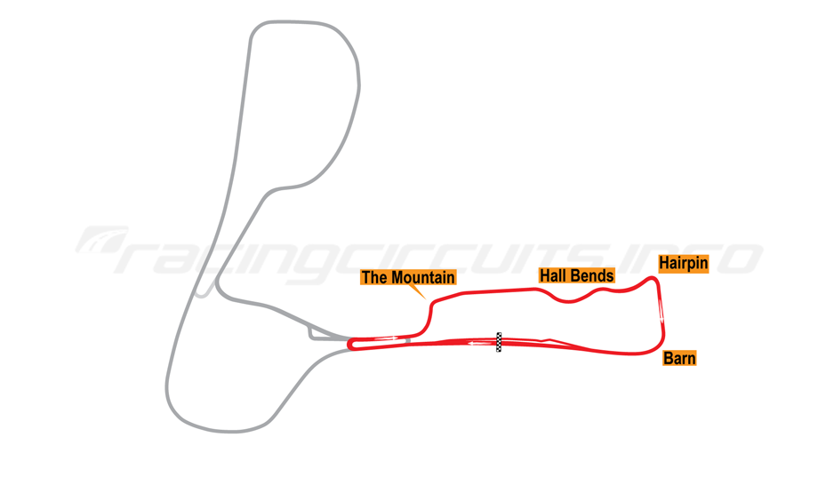 Cadwell Park track map