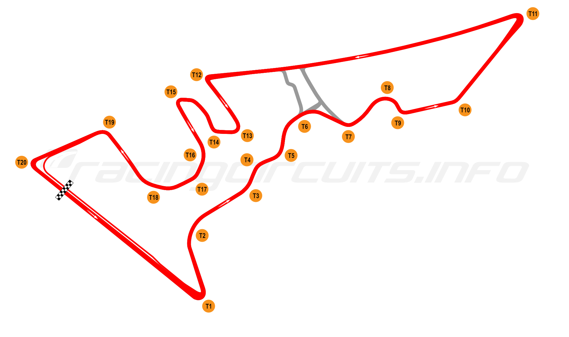 Circuit of the Americas track map